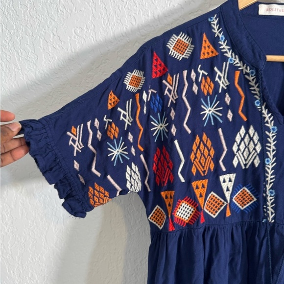 Solitaire Embroidered Mini Dress - Picture 2 of 5